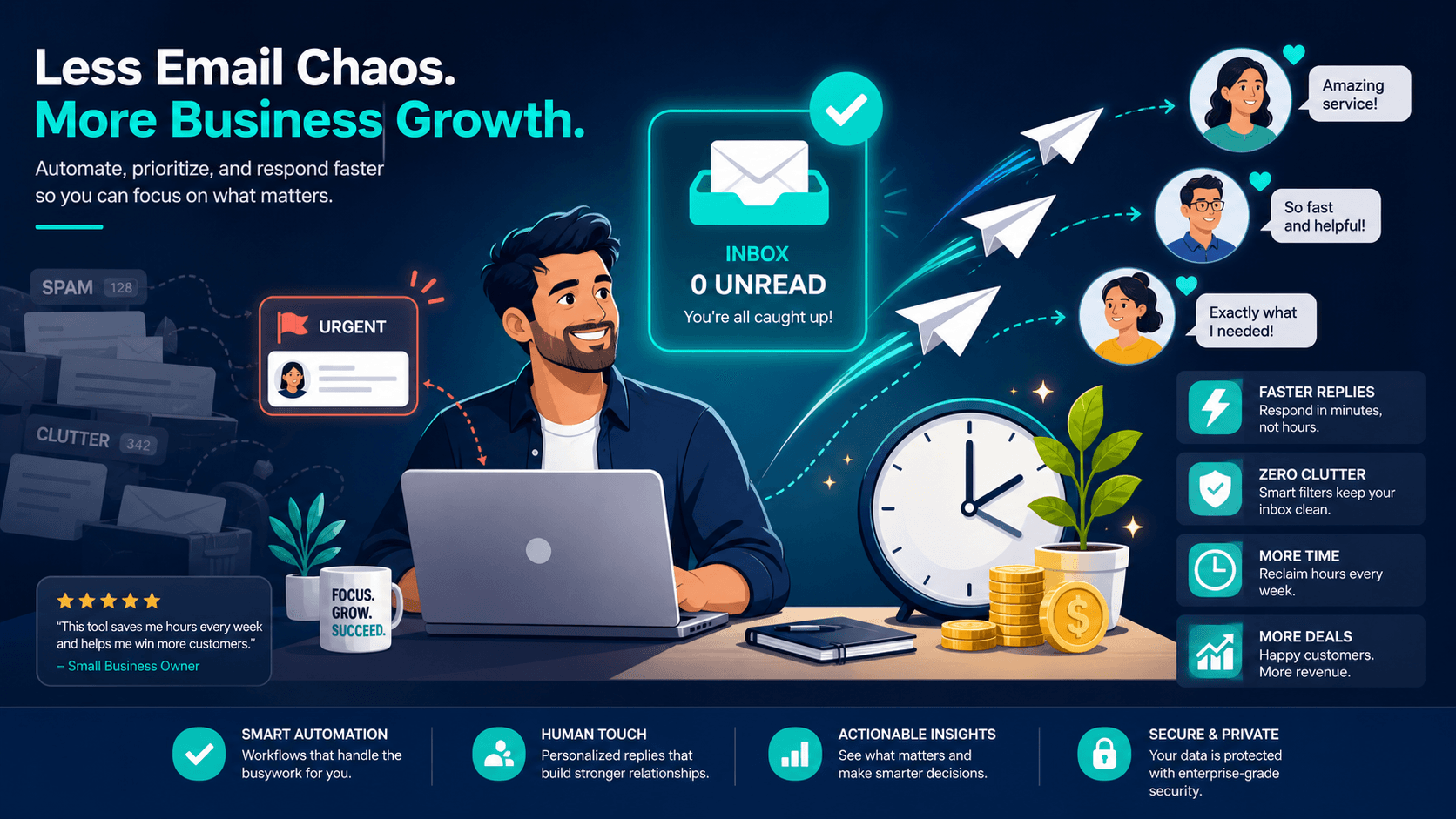 Smart Email Assistant — product interface